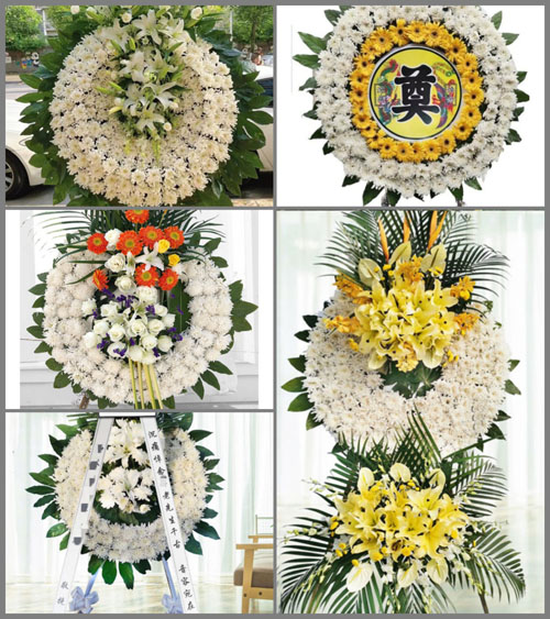 湖北孝感市大悟县河口镇石盘村花圈速递